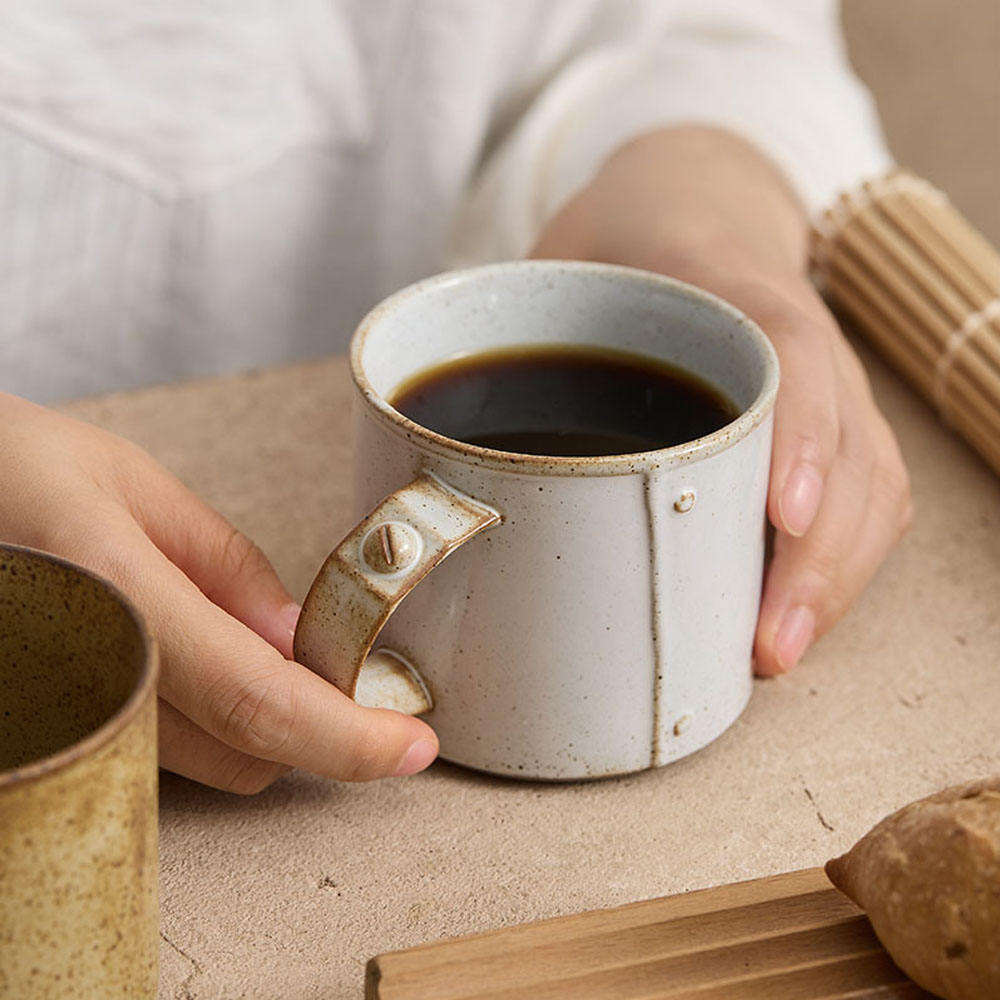 Factory Vintage Simple Handmade Matte Ceramic Coffee Mug Porcelain Clay Cup