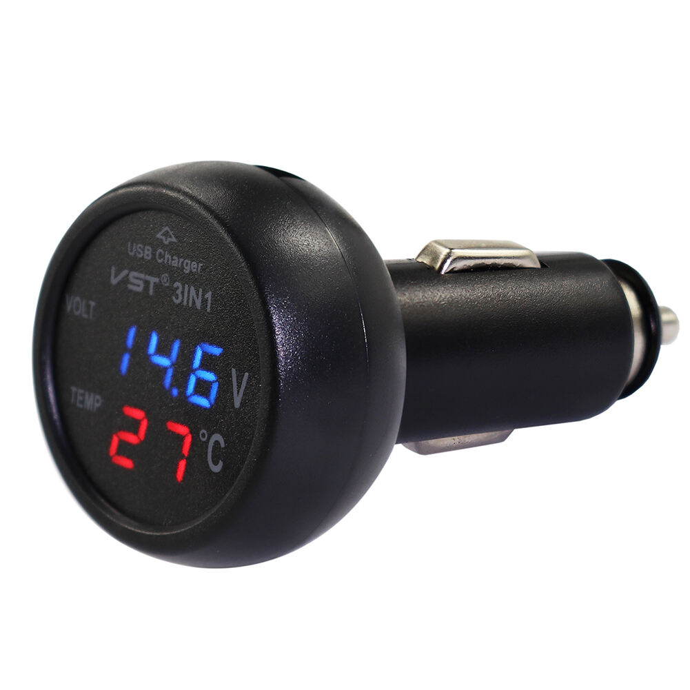 Universal 12V 24V Car Volt Meter Auto LED Digital Voltmeter Gauge