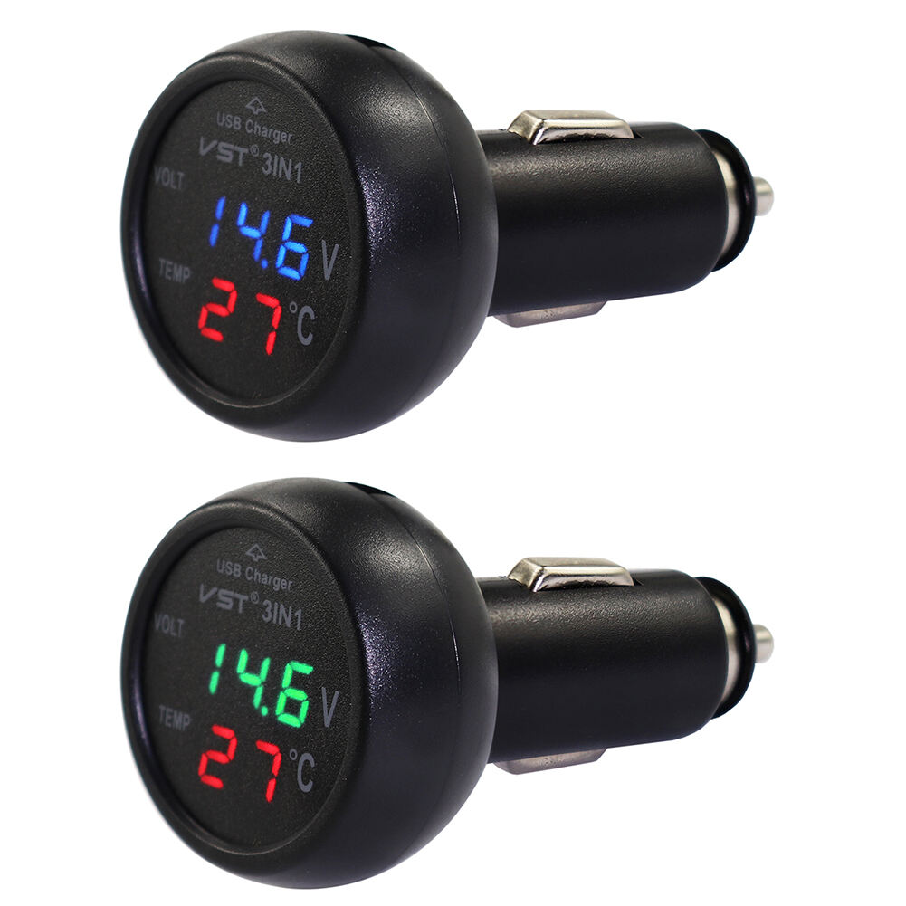 Universal 12V 24V Car Volt Meter Auto LED Digital Voltmeter Gauge