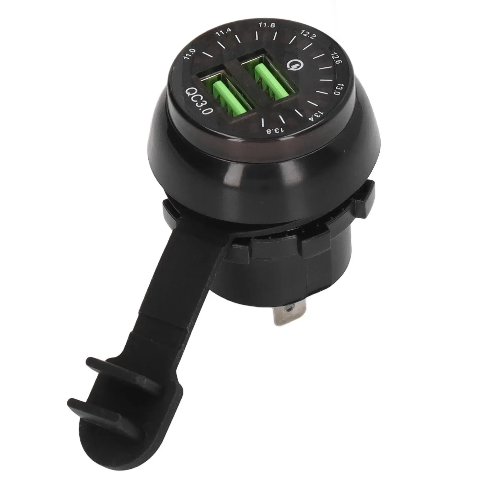 Quick Charge 3.0 Car Charger: 12V USB Socket with Voltmeter & Fast Charging