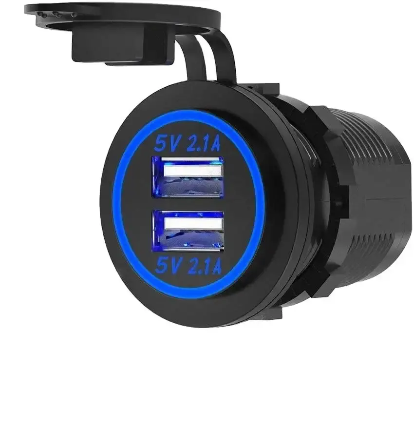 Dual 4.2A USB Car Charger: Hot-Selling 12V Auto Power Adapter.