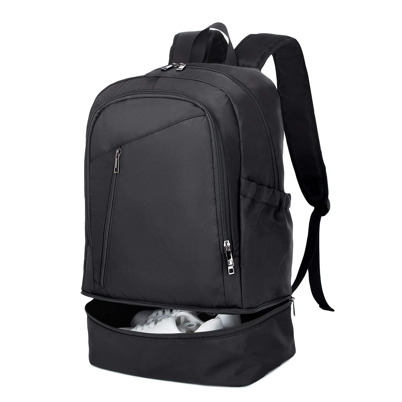Mochila de Academia para Homens, Mochila Impermeável com Compartimento para Sapatos, Mochila de Viagem Leve para Esportes e Uso Diário