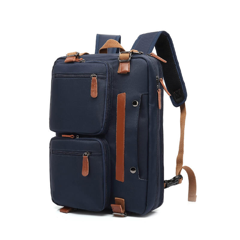 Mochila para Notebook de 17.3 polegadas, Cor Azul-Marinho, 34L, Impermeável, para Homens/Unissex, Negócios, Viagem, Escola