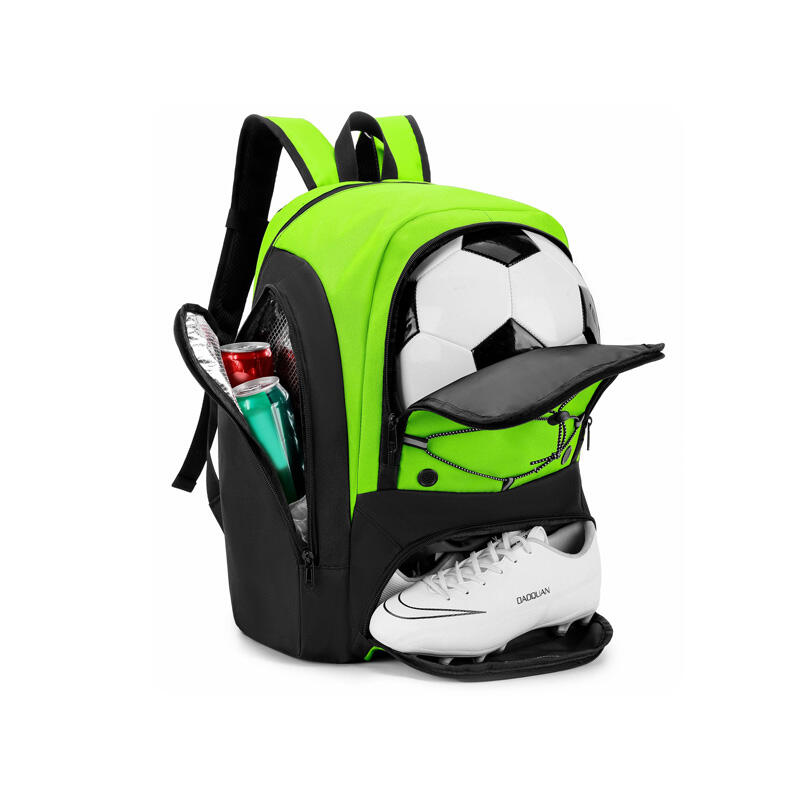 Mochila de Futebol com Suporte para Bola, Mochila Juvenil para Futebol, Basquete, Vôlei - Inclui Compartimento Separado para Sapatos e Isolamento