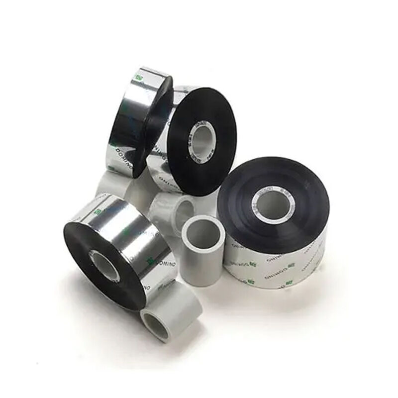 Domino thermal transfer ribbon V400001 V-WR1-BK-22-650- WR1-BLACK 22X650 BOX OF 25-PLASTIC CORE