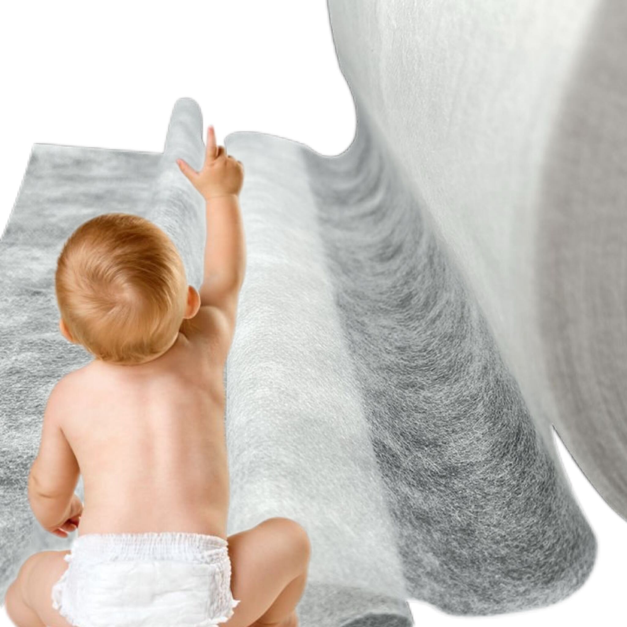 Good Quality Skin-Friendly Hydrophilic 100% PP Spunbond Nonwoven Fabric for Baby Diaper