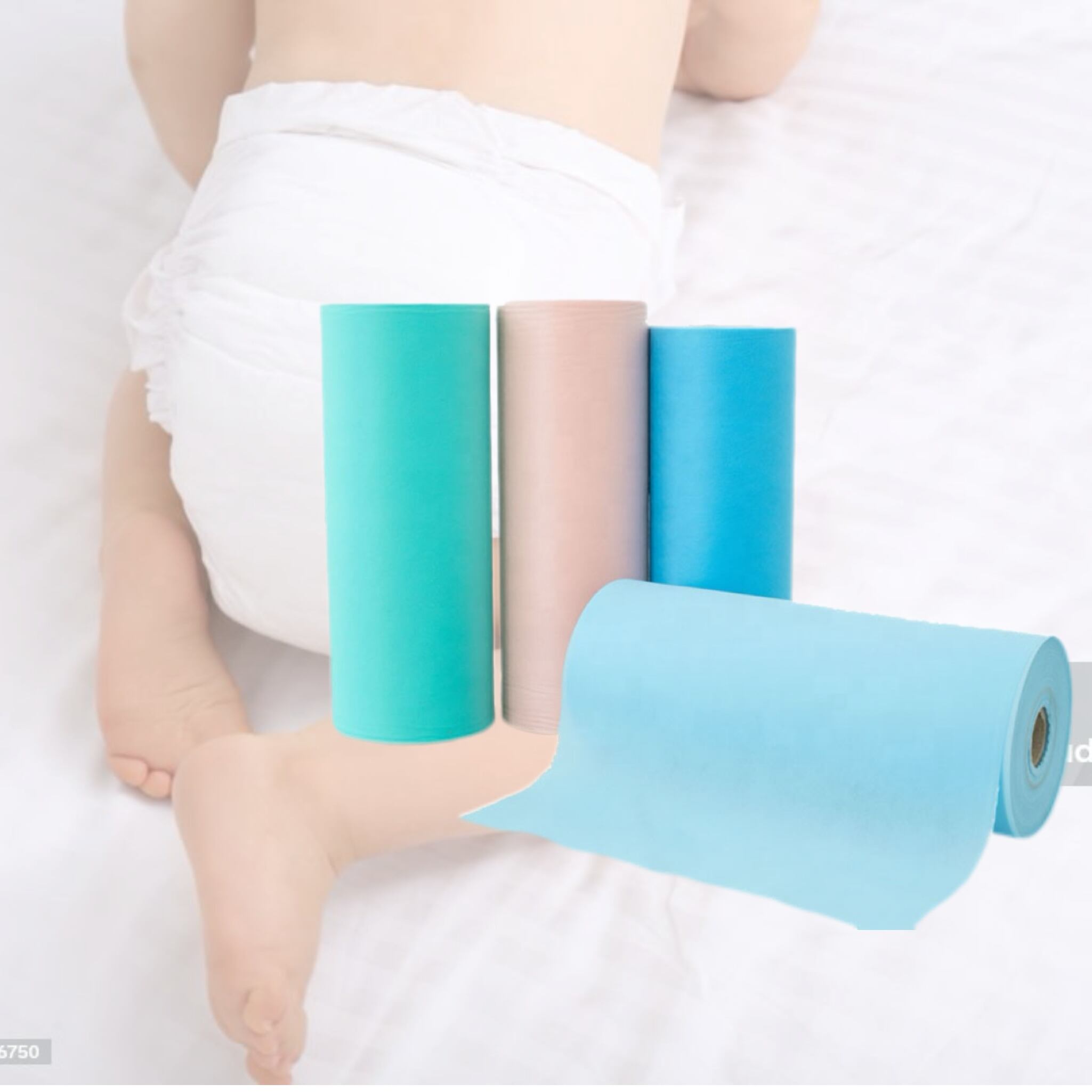 China Good Hydrophilic 100% Polypropylene SSS SSSS Spunbond Nonwoven Fabric for Baby Diaper