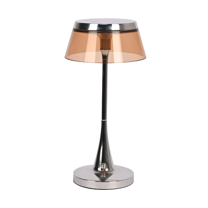 Luxury LED Glass Nattljus Dimmerbart Bordslampa Vid Sängen för Baby Barn So rum Vardags rum minimalistisk skärm design DC ström
