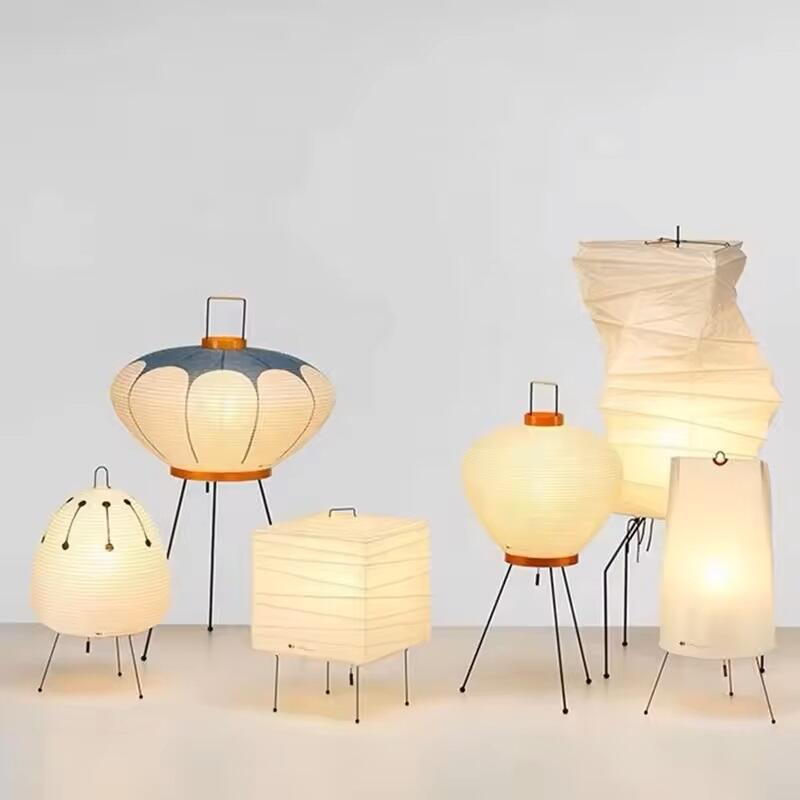 Japansk Atr design Papperslampan E27 glödlampa inomhusbelysning bordsskiva nattdukslampa Japansk lampa