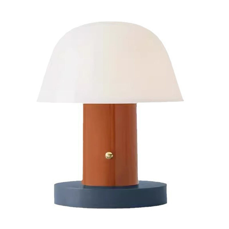 Modern Minimalist Sängsida Bordslampa Nordisk Kreativ Svamp Form Skrivbord Läs Lampan för Barnrum Studie So Rum Dekor Lampan