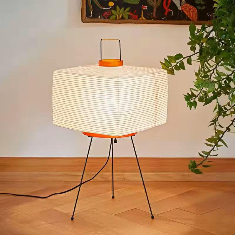 Handgemaakte papieren lamp ijzeren beugel LED tafellamp Diminum lantaarn vloerlamp Slaapkamer decoratieve rijstpapier vloerlamp