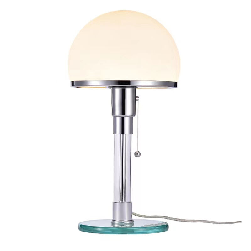 Nordisk Designer LED Bordsljus Wilhelm Wagenfeld Bauhaus Bordslampa So rum, Vid Sängen Lampor Glasdesign