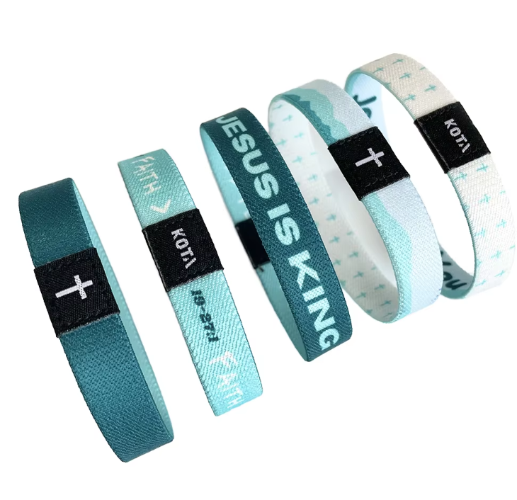 How to customize woven wristbands with names or logos?