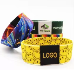 product hot wear rfid elastic wristband can access control cashless payment nfc fabric wristband-3