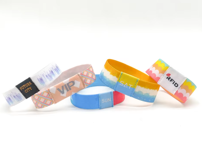 Use fabric wristbands as reusable alternatives to plastic ones.