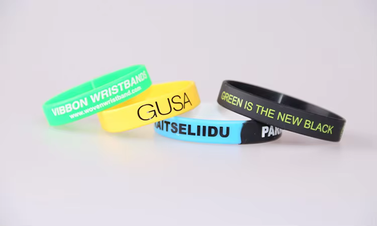 custom logo decorative rfid silicone wristbands cheap promotional advertising gifts decorative rubber band bracelets-3