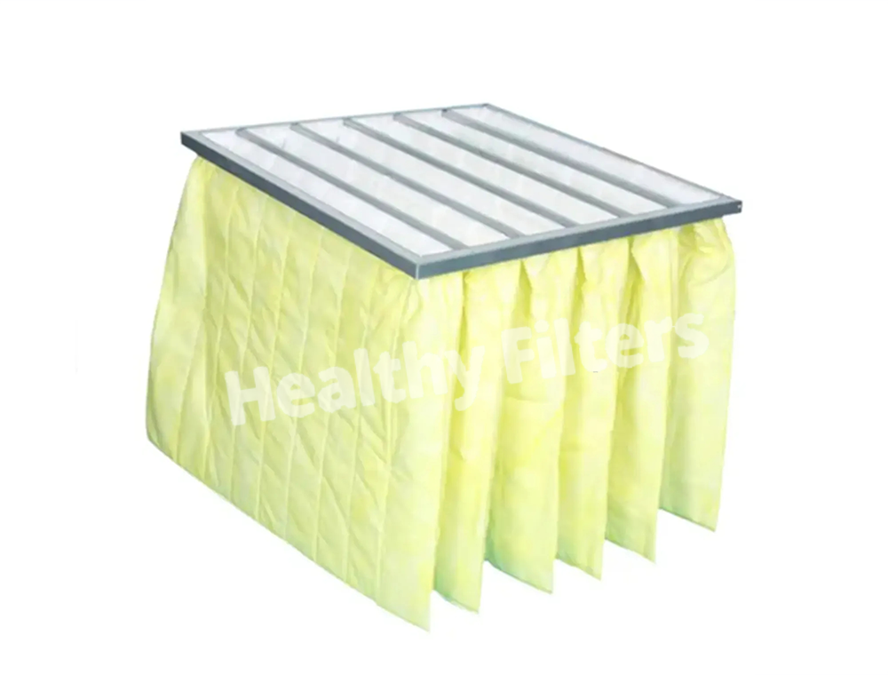 Synthetic Fiber Pocket Filters Bag Air Filter F6 F7 F8 F9  with High Dust Capacity for HVAC AC System