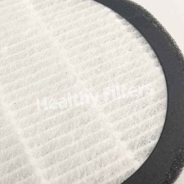 Round Square HEPA Air Clean Filter HEPA Activated Carbon Filter High Odor Removal Efficiency details