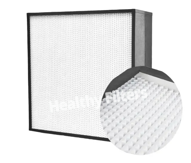 Healthy Filters Customized 0.1um HEPA Separated High Efficiency Air Filter H13 Large Merv 18 U15 supplier