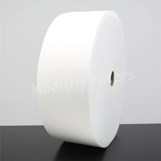 Filter Raw Material G3/G4 100% Es Material Fiber Nonwoven Fabric 25-50GSM Hot Air Cotton Cold Non-Woven Fabric factory