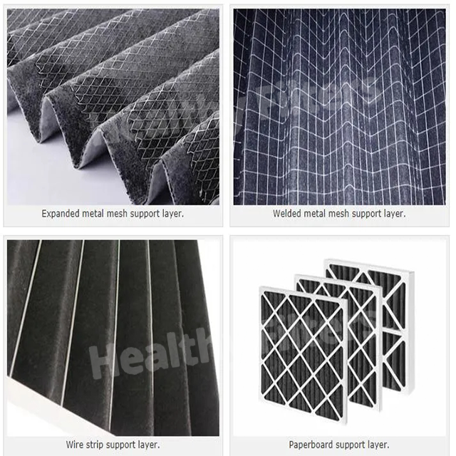 G3 G4 Primary Efficiency Activated Carbon Panel Performance Folding Aluminum Alloy Pre Air Filter Cardboard Honeycomb  manufacture