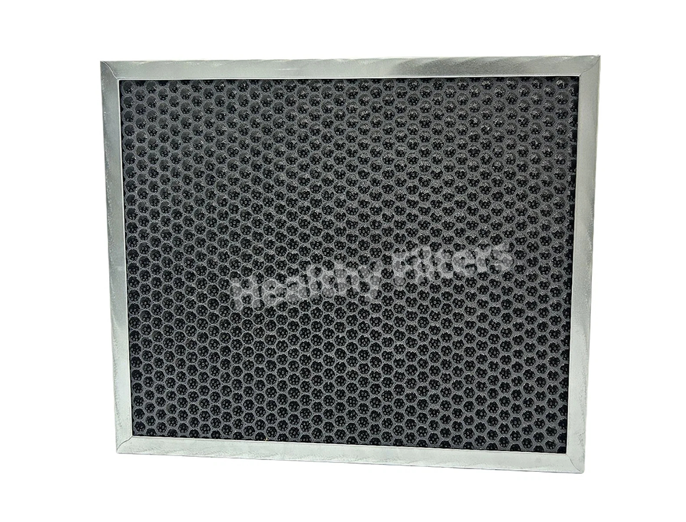 Aluminum Cardboard Frame Plastic Honeycomb Activated Carbon Particle Range Hood Ventilation System Plate Type Activated Carbon Filter
