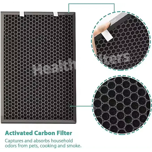 Aluminum Cardboard Frame Plastic Honeycomb Activated Carbon Particle Range Hood Ventilation System Plate Type Activated Carbon Filter manufacture