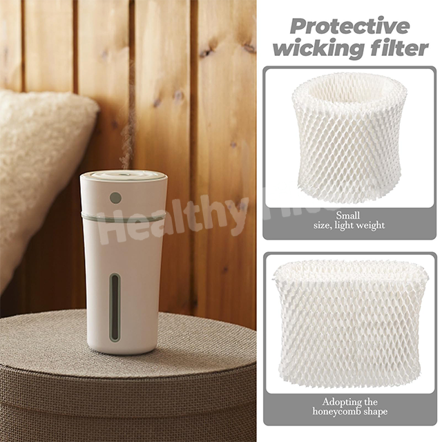 Customized Humidifier Filter Anti bacterial Wood Pulp Paper Wick Filter supplier