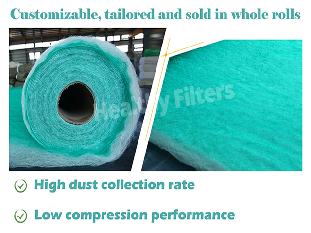 Fiberglass Material Paint Room Stop Filter Media Roll Spray Booth Floor Filter  supplier