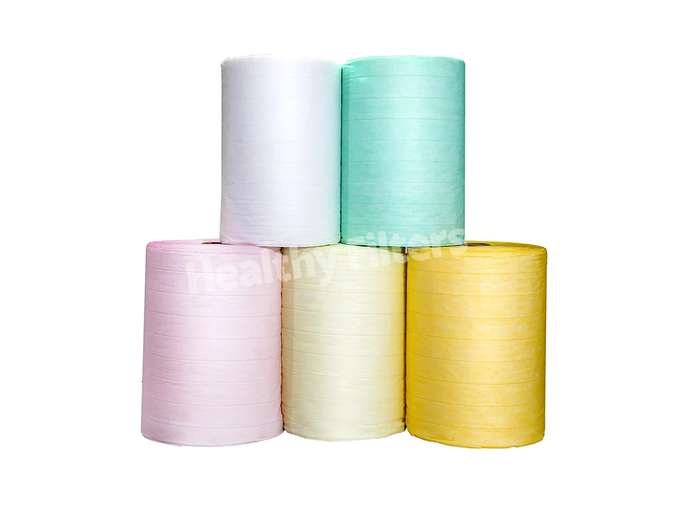 Synthetic Non-Woven Fiber Multi Pocket Media Cloth Roll Bag Filter Air Filter Paper Manufacturing