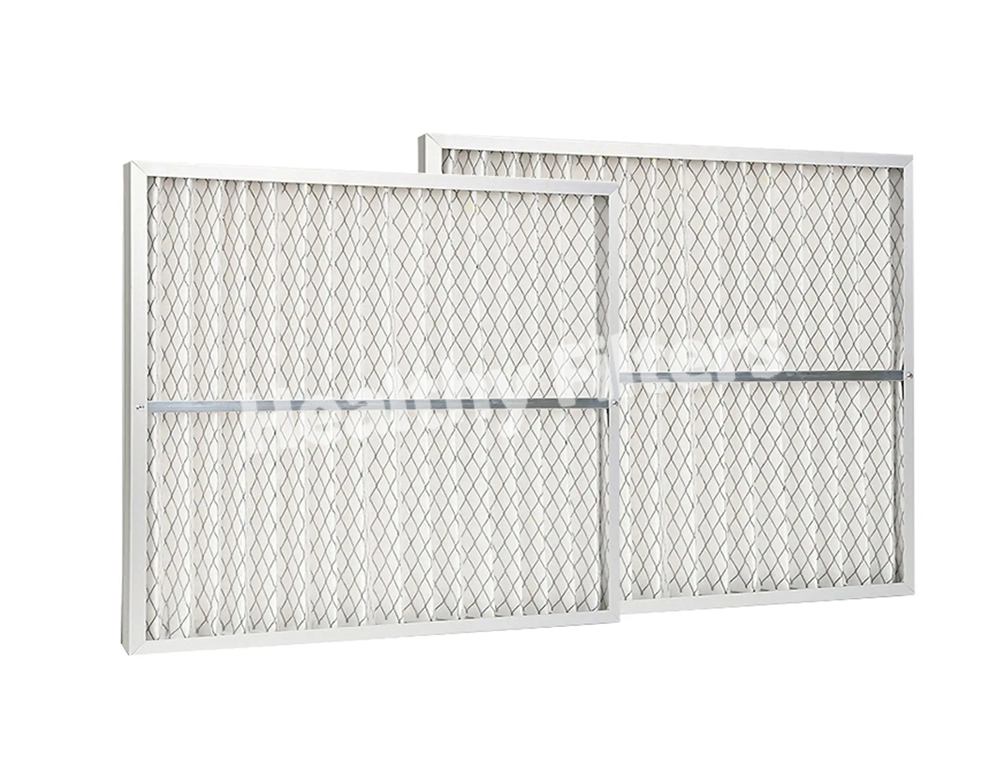 AC Furnace Aluminum Frame Folded Primary Air Panel Pre-Filter Medium Efficiency Filter