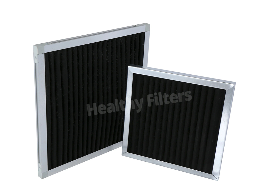 G3 G4 Primary Efficiency Activated Carbon Panel Performance Folding Aluminum Alloy Pre Air Filter Cardboard Honeycomb 