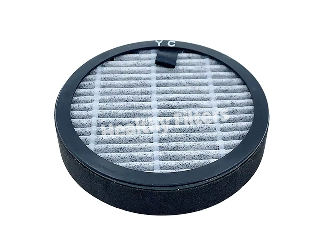 Round Square HEPA Air Clean Filter HEPA Activated Carbon Filter High Odor Removal Efficiency
