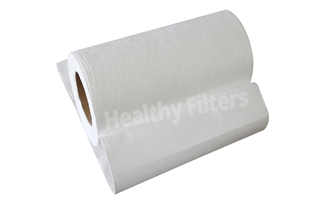 H13 H14 Fiberglass PP Material Fiber Media Mini Pleat HEPA Filter Paper Roll Media Pack details