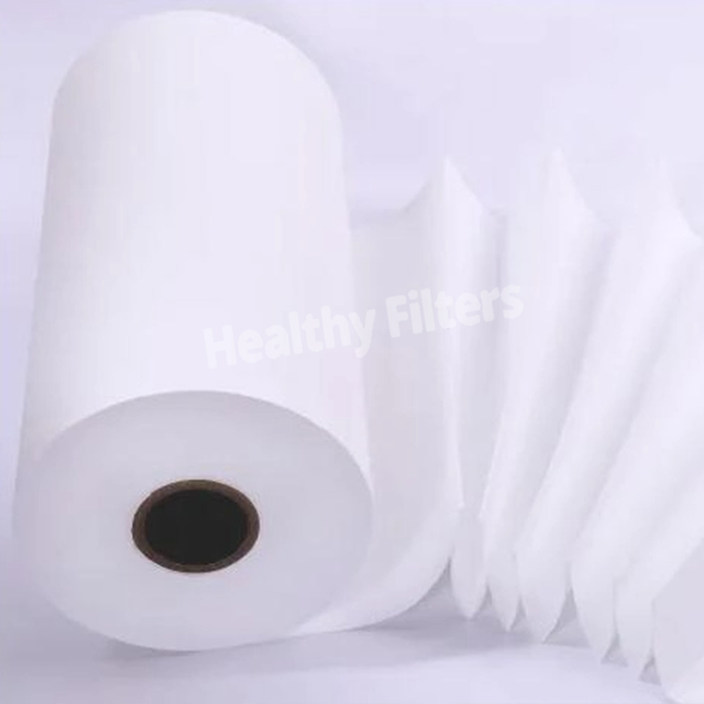 Low Resistance M6 F7 F8 F9 H10 H11 H12 H13 PP Synthetic Air Filter Roll HEPA Filter Paper Media manufacture