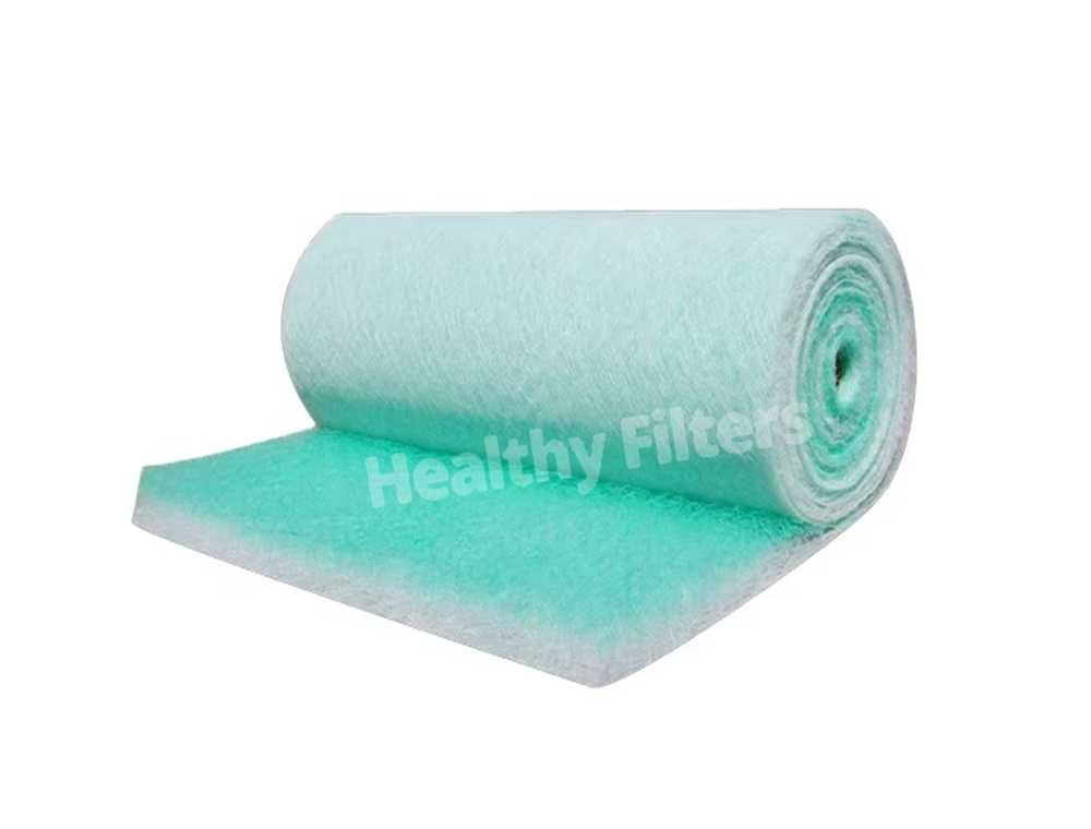 Glass Fibre Cotton G2 G3 Air Filter Paint Stop Media Filter High Efficiency Floor for Spray Booth Room