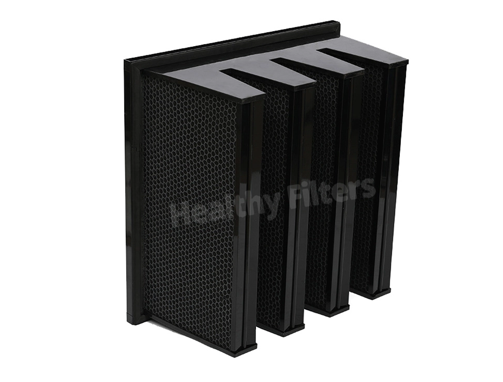 Activated V Bank Activated Carbon Filter Combined V Bank Air Filters for Plastic Activated Filter