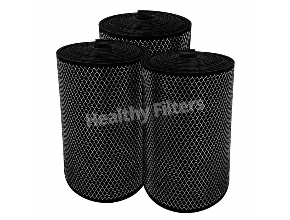 Activated Carbon Metal Mesh Laminated Synthetic Fiber Material Wire Air Pre Filter Media Roll
