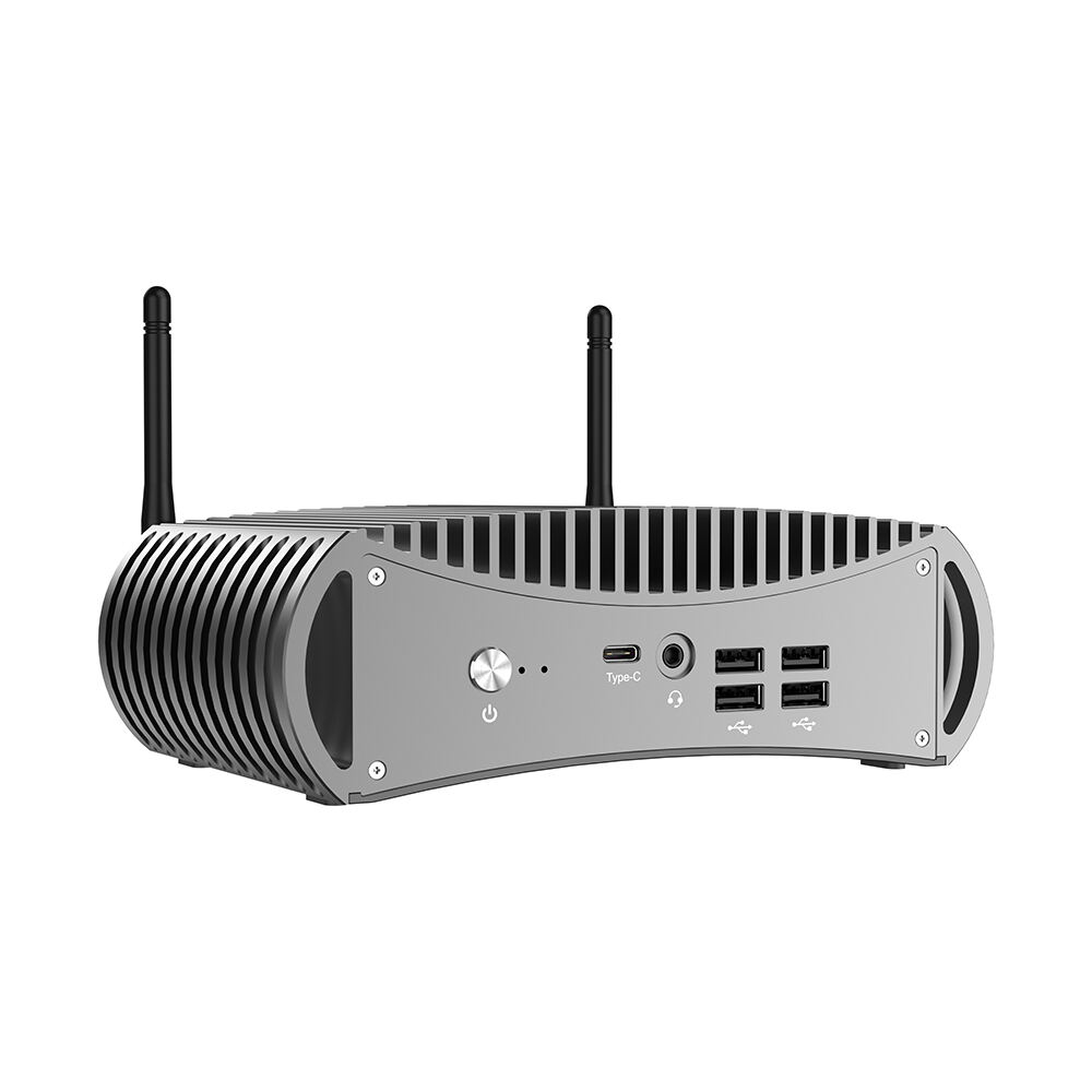 ELEBAO FU02 12th 13th Gen Fanless Mini PC Core I7 I3 I5 Win 10 11 Linux DDR4 16GB M.2 SDD 512GB Desktop Mini PC
