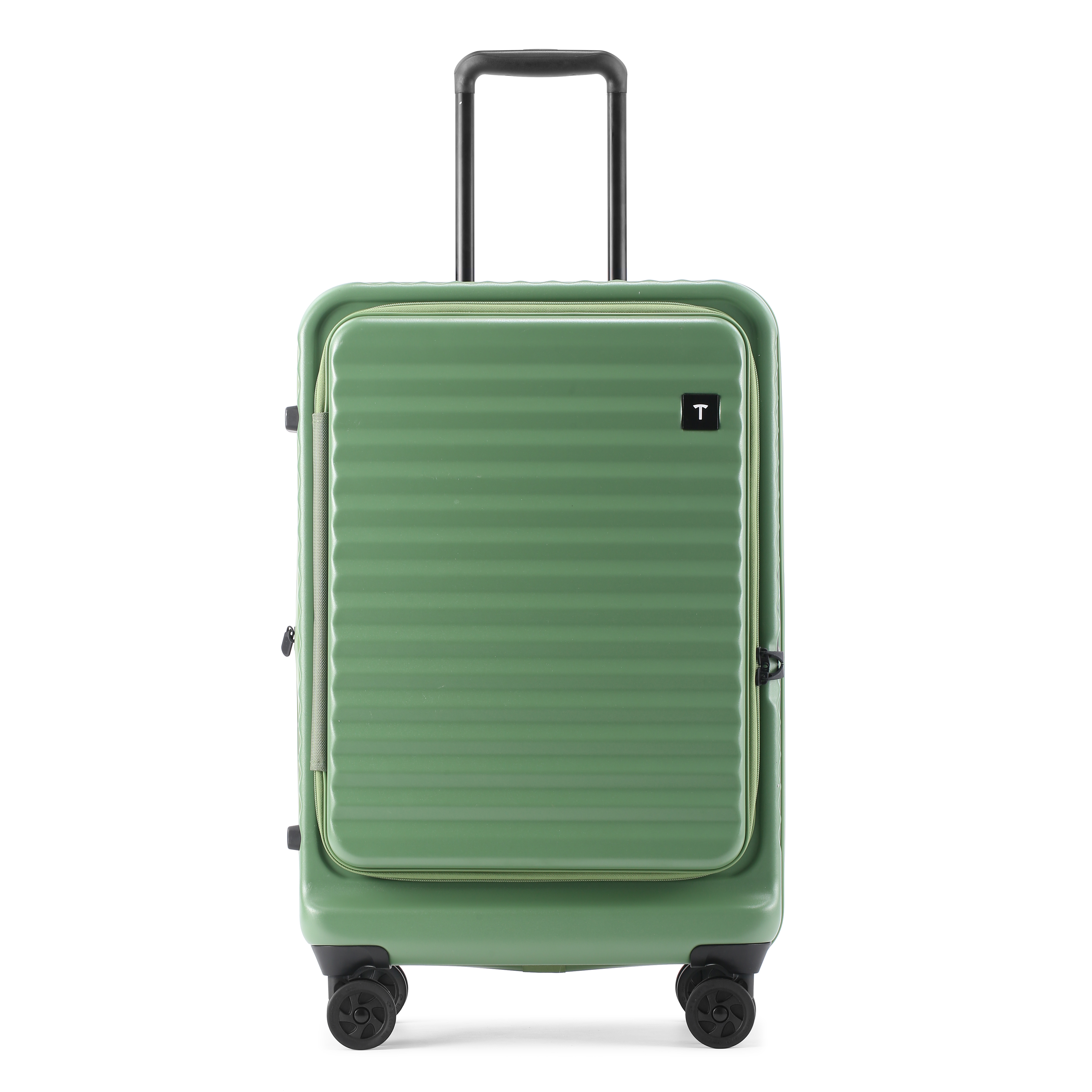 2025 New Front Opening ABS PC Trolley Suitcase with TSA Lock – Travel & Business Luggage