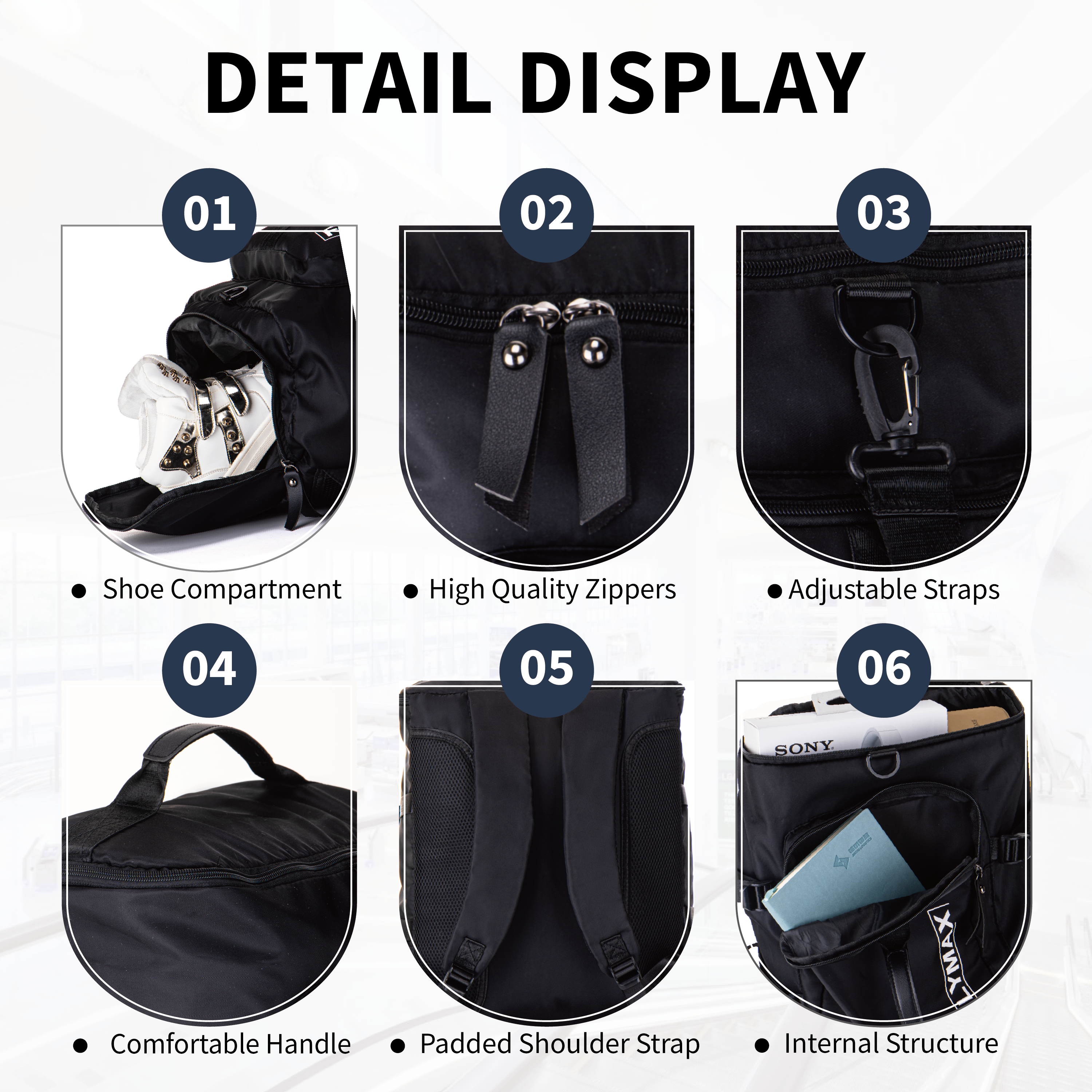 Cabin Bags 40x20x25 Underseat for Ryanair, Carry On Travel Backpack Cabin Size Rucksack Hand Luggage Bag Backpack Casual Daypack School Bag