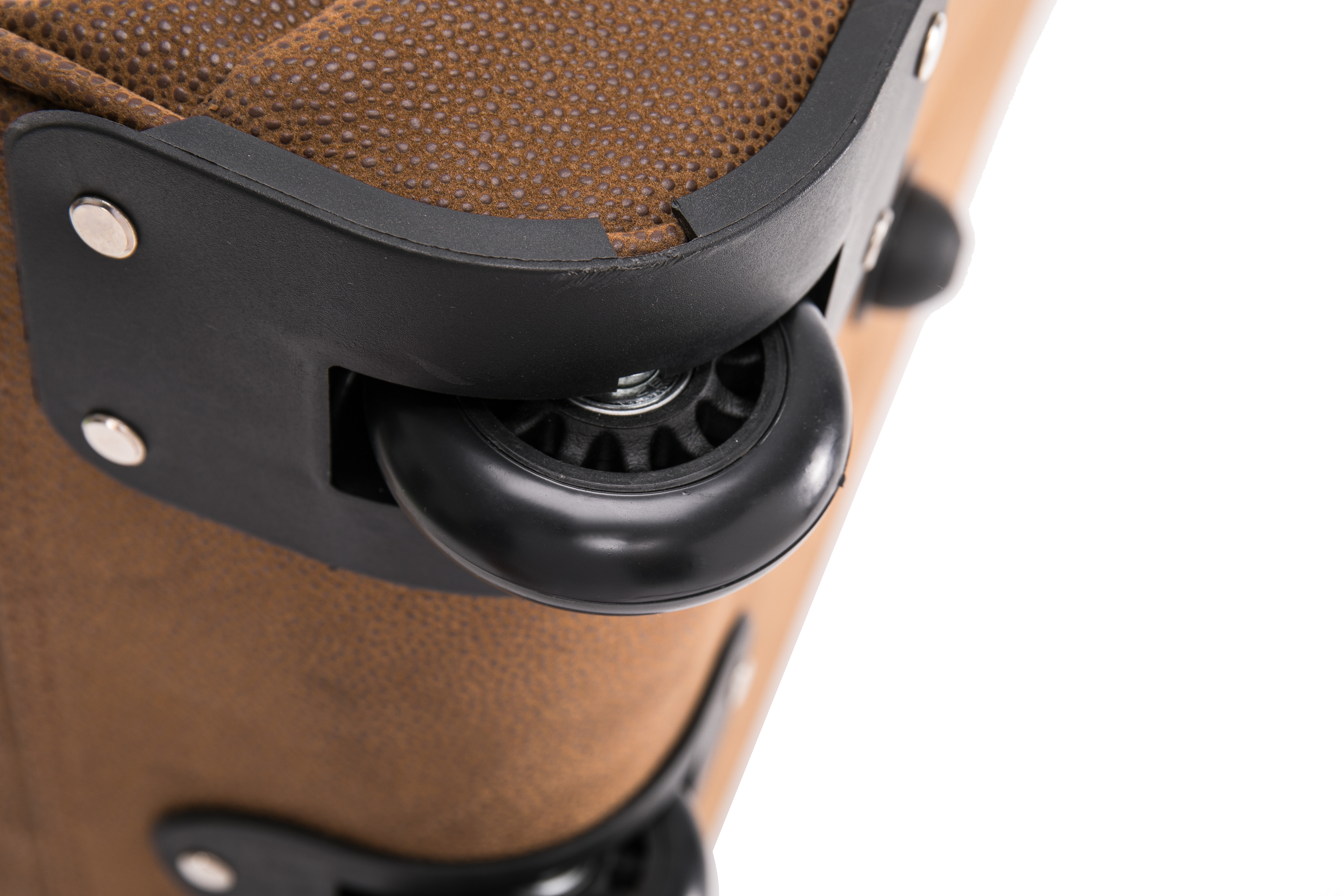 30 large suitcase faux leather lightweight luggage travel trolley 100l-6