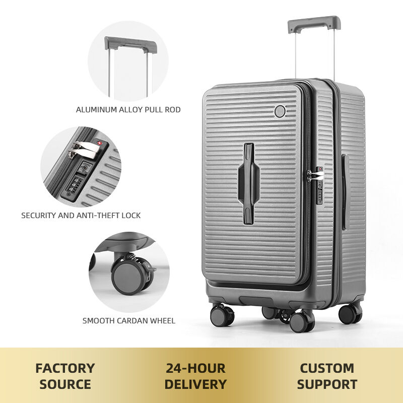 OEM Wholesale High-Capacity PC Luggage | Unisex Large Travel Trolley Carry-Ons