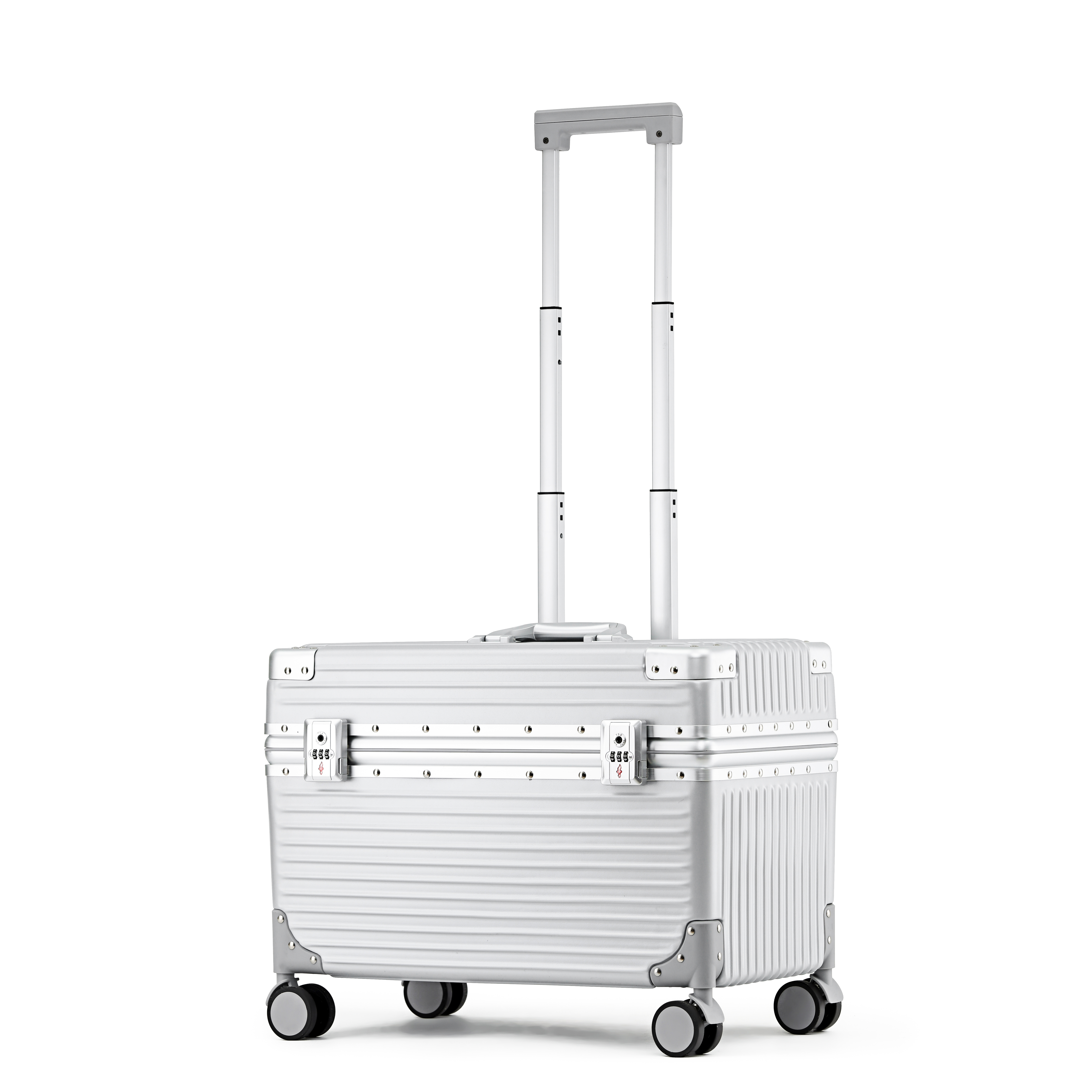 Premium Aluminum Frame Camera Luggage 18 Inch Pilot Case Carry-On Trolley Suitcase for Photographers