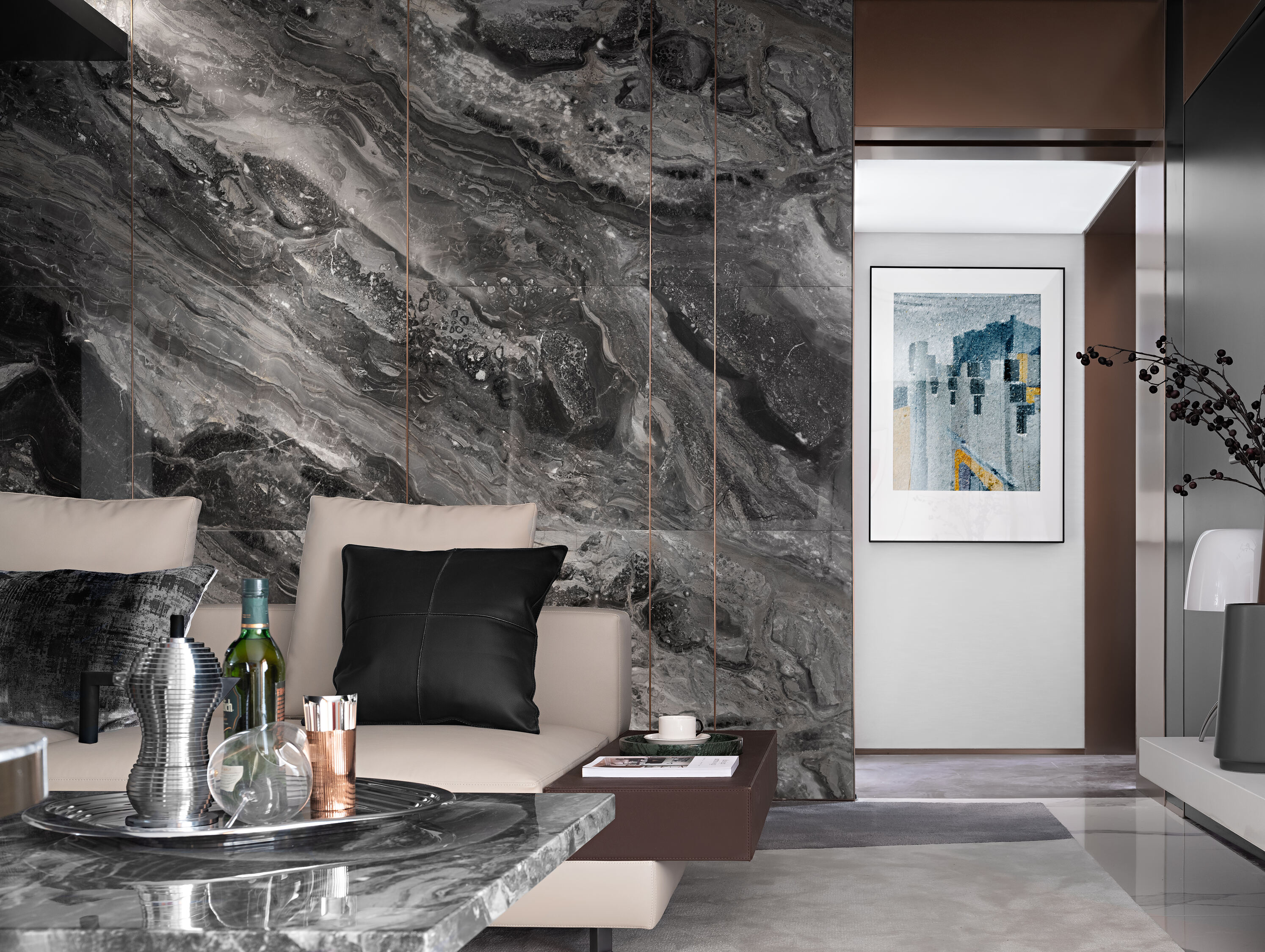 lled 1200 5/9mm Edrych Marmor Naturiol Ffiber Pren Llawn Nwydro Grafit Plât Pren Fflach Paentio Veneur Taclen Di-gap