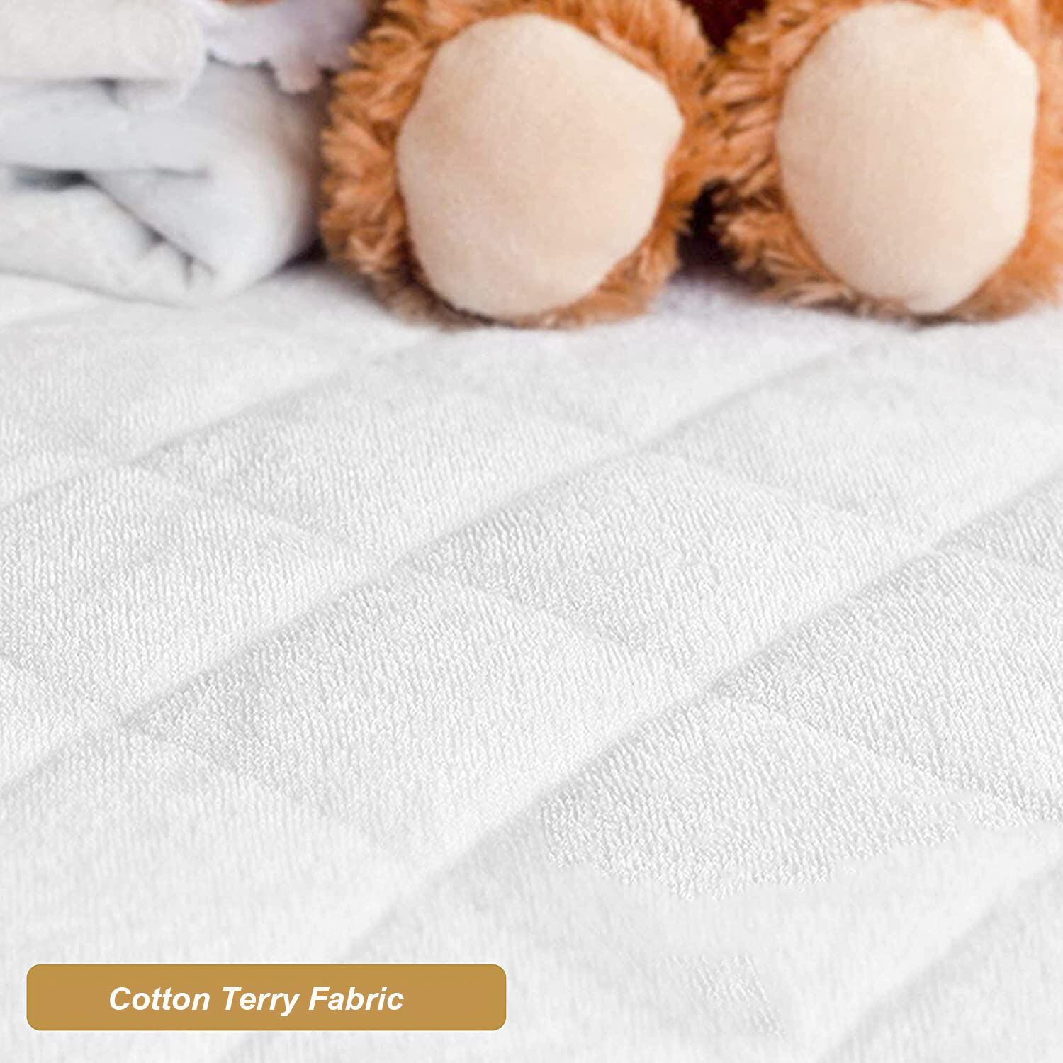 Crib Waterproof Mattress Protector - Bamboo Terry Quilted