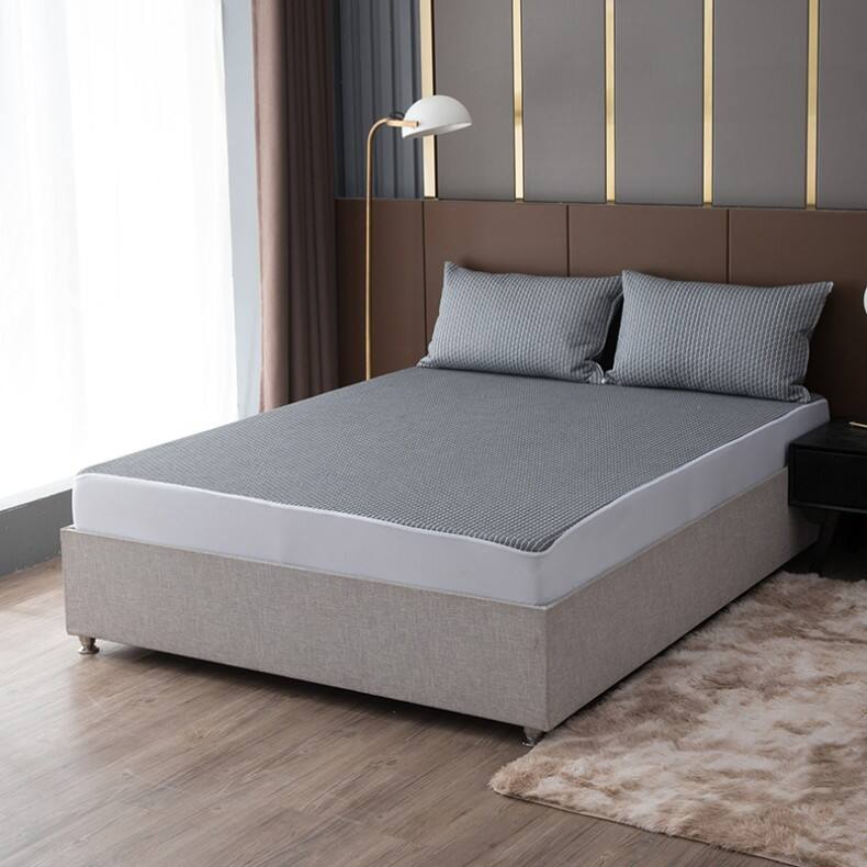 Waterproof Mattress Protector - Charcoal Jacquard