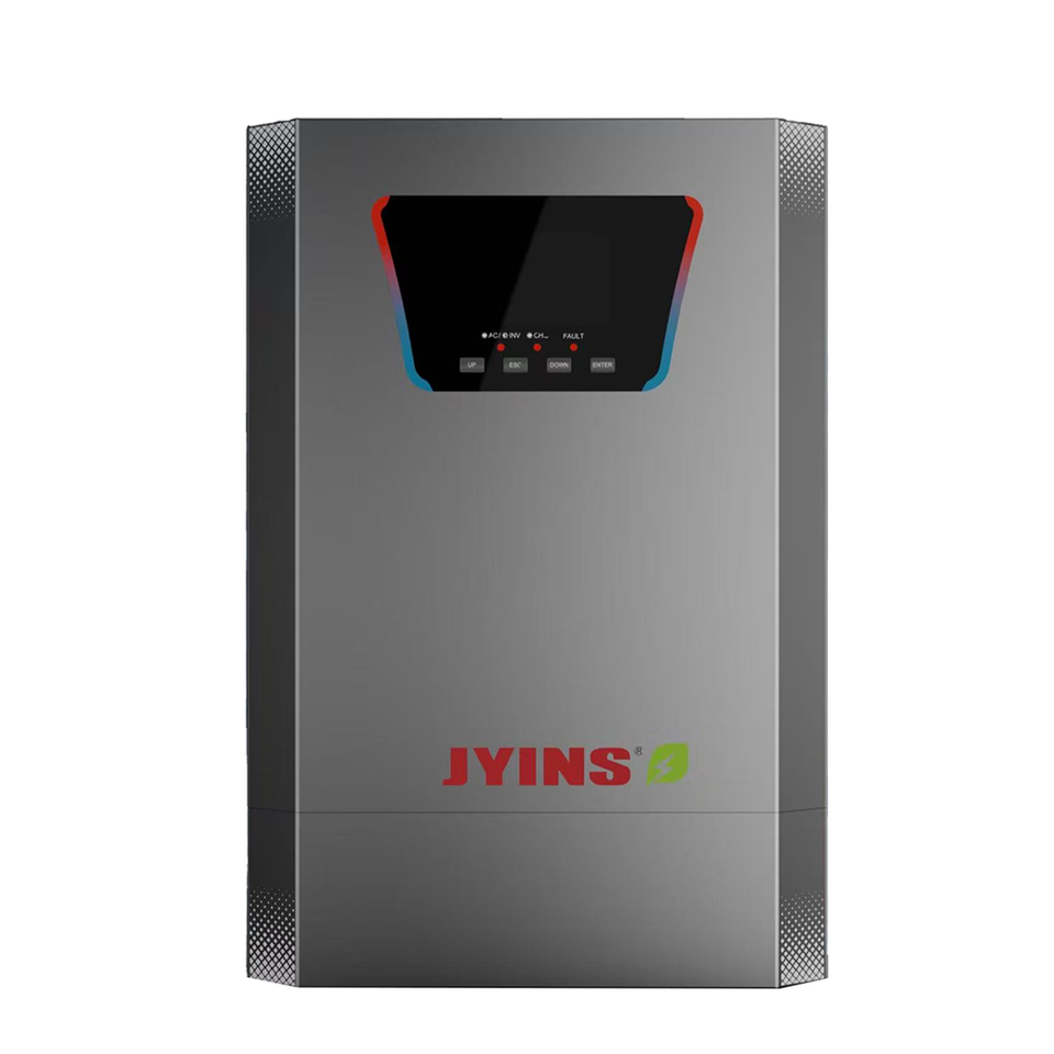 JYINS hybrid solar inverter converter AC DC 12/24v 48V  110/220/230/240/380V   home use with battery set 