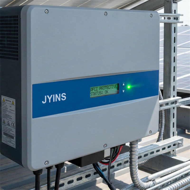 How does DC Arc Fault Circuit Interrupter (AFCI) logic prevent fire risks in rooftop B2B solar arrays?