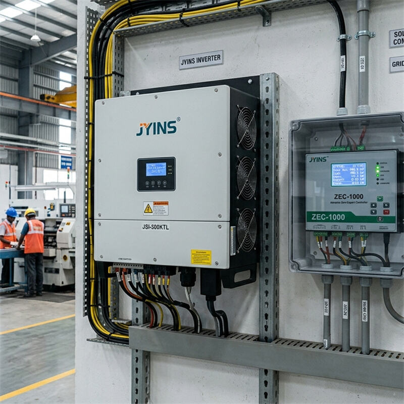 How to integrate External Zero-Export controllers with JYINS Inverters for Indian grid regulations?